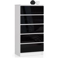 Komoda do sypialni, 5 szuflad, STILO, 60x40x121 cm | TYLETEGOTU