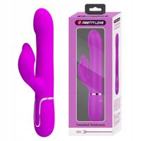 Wibrator damski, silikon. Jednoczesna stymulacja punktu G, łechtaczki.