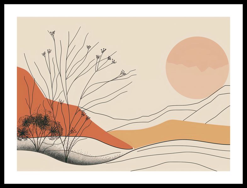 Plakat 55x40cm Pustynna Wydma zdjęcie 3