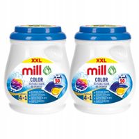 2x KAPSUŁKI DO PRANIA KOLOROWYCH UBRAŃ OCHRONA KOLORÓW MILL COLOR 50szt