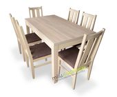 Stół i krzesła  jadalnia, kuchania, krzesło, dąb sonoma, jasne