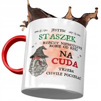 Kubek Czerwony Dla Stanisława Staszka Kolegi Męża Z Nadrukiem Ze Zdjęciem