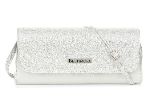 Srebrna Damska Torebka Kopertówka wieczorowa Beltimore W20 na Arena.pl