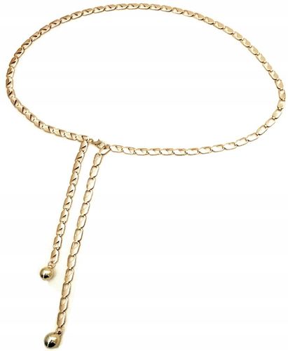 Złoty Łańcuch Pasek Do Sukienki Ozdobny Łańcuszek na Arena.pl