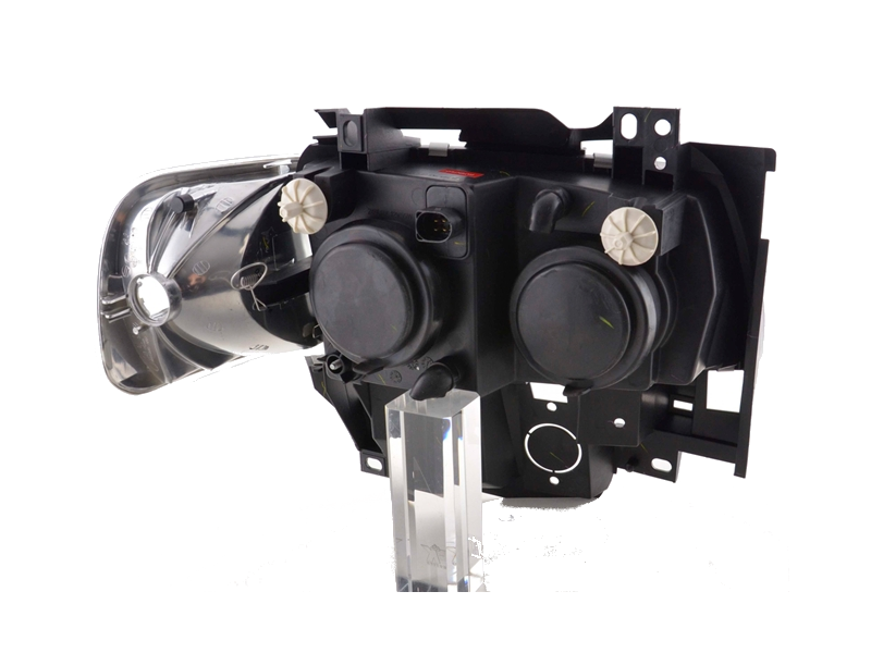 Lampy Reflektory VW T4 1996-2003 Rok RINGI DEPO + Kierunkowskazy CZARNE zdjęcie 6