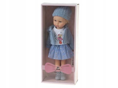 LALKA z długimi włosami blondynka MÓWI I ŚPIEWA 38cm w kolorowym pudełku na Arena.pl