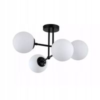 LAMPA WISZĄCA LIGHT PRESTIGE ROMA LP-1345/4P BK CZARNY / BIAŁY