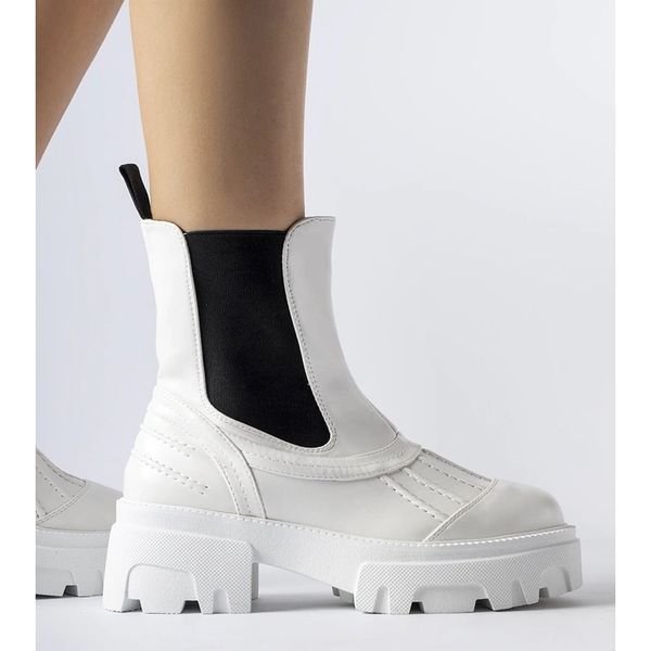 Białe masywne ocieplane workery r.38 zdjęcie 3