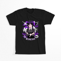 Koszulka Czarna - Wednesday - WYBIERZ KOLOR KOSZULKI I FASON Męska 4XL