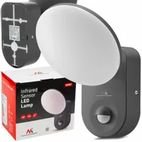 LAMPA LED ŚCIENNA Z CZUJNIKIEM RUCHU ZMIERZCHU MOCNA 15W ZEWNĘTRZNA IP65