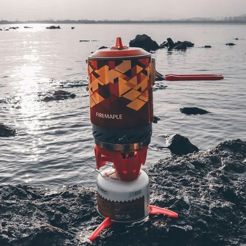 Kuchenka turystyczna Fire-Maple FMS-X2 orange palnik z garnkiem PIEZO na Arena.pl