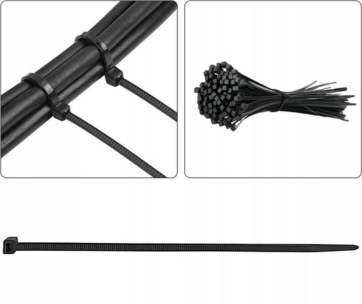 ZESTAW ORGANIZER NA KABLE KABLI KLIPS UCHWYT OPLOT OPASKA KABLOWA Z zdjęcie 2