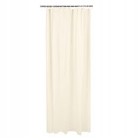 Zasłona prysznicowa tekstylna kurtyna łazienkowa wytrzymała stylowa Ecru