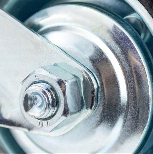 KÓŁKA OBROTOWE 75mm 200kg KOŁA METALOWO GUMOWE ZESTAW JEZDNY WÓZKÓW na Arena.pl