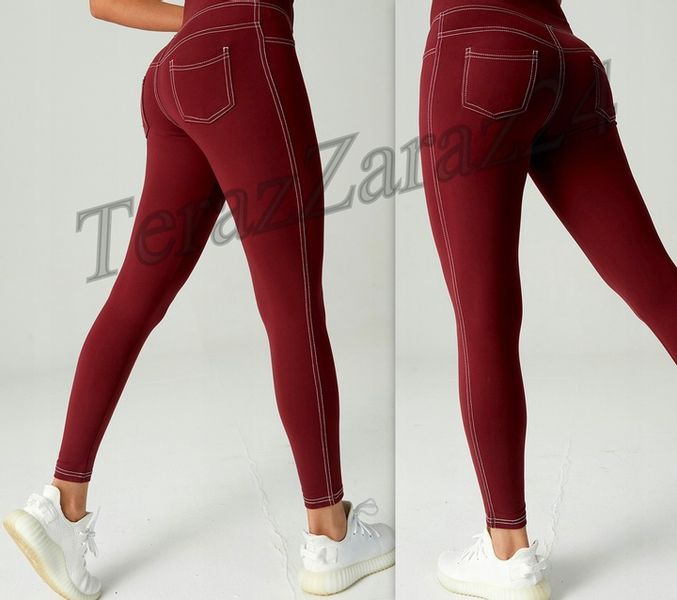 LEGGINSY BEZSZWOWE ELASTYCZNE GETRY bambus XL/2XL zdjęcie 5