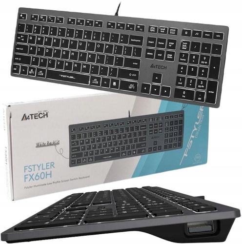 Klawiatura A4Tech FX60H (White Backlit) na Arena.pl