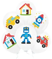 Balony biodegradowalne Klocki 12cali 6szt