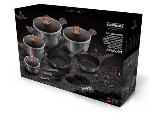 ZESTAW GARNKÓW GRANITOWYCH BERLINGER HAUS BH-6022 MOONLIGHT na Arena.pl