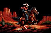 Plakat 86,4x56,8cm Galop przez Prerię