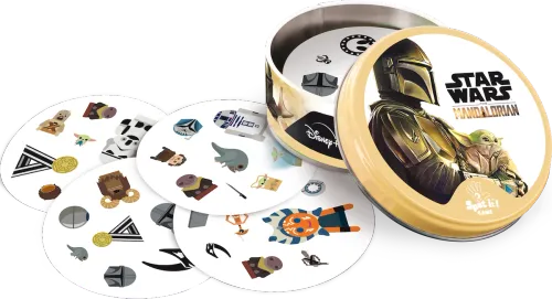 Prosta gra na spostrzegawczość - Dobble Star Wars Mandalorian - Znajdź parę na Arena.pl