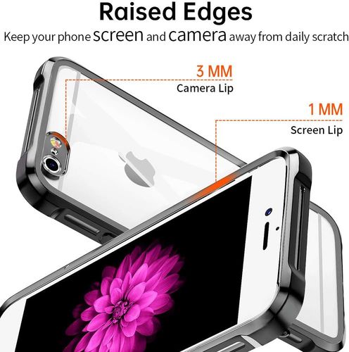 Zestaw 4w1 iPhone 6 / 6S etui TPU + 3x szkło hartowane 9H czarna ramka na Arena.pl