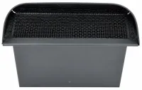 Czerpnia Powietrza Prostokątna Antracyt RAL 7016 z Siatką 150x50 mm