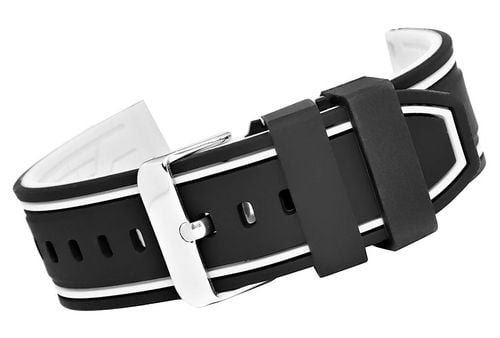 pasek silikonowy czarno-biały u14-20-1 na Arena.pl