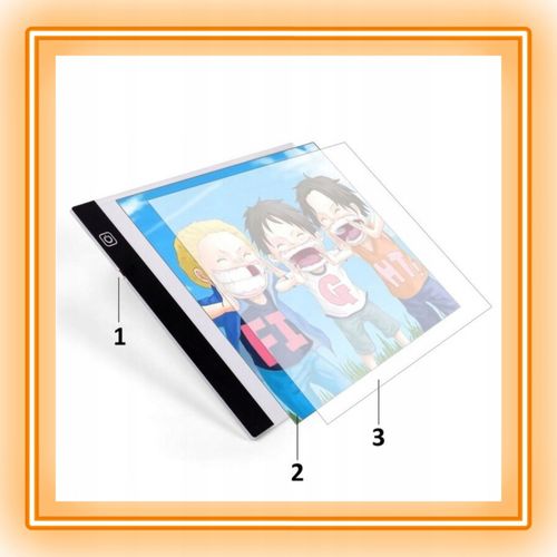 TABLET GRAFICZNY TABLICA DZIECI RYSOWANIA DESKA KREŚLARSKA LED + 5 GRATISÓW na Arena.pl