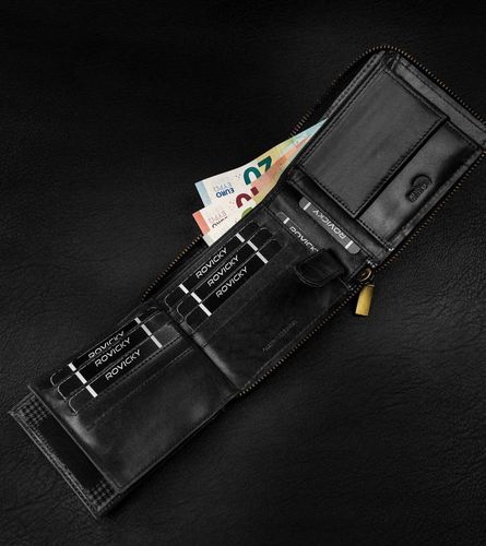 duży, skórzany portfel męski na suwak - always wild na Arena.pl