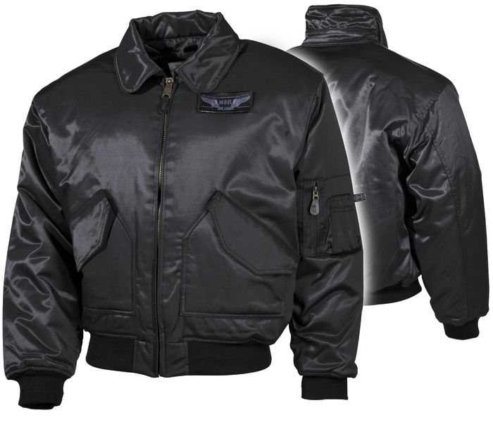 Kurtka Pilotka US CWU Pilotenjack Ciepła czarna S zdjęcie 1