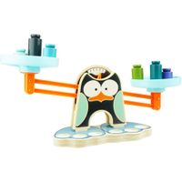 Drewniana waga dla dzieci Pingwinek