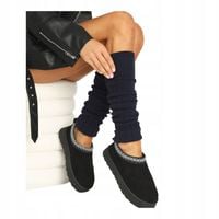 Getry Damskie na Nogi Wełna Ocieplacze na Łydki Ciepłe Cerber