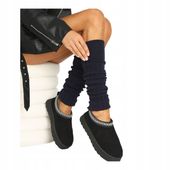 Getry Damskie na Nogi Wełna Ocieplacze na Łydki Ciepłe Cerber