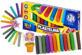 Plastelina szkolna ASTRA zestaw 13 kolorów 12+1złota produkt polski