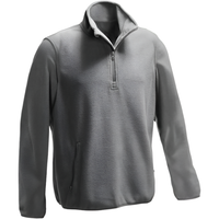 Bluza polarowa męska szara ciepły polar roboczy sportowy zamek 3/4 S