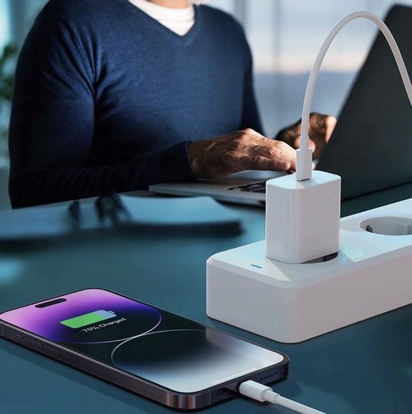 SZYBKA ŁADOWARKA DO IPHONE KOSTKA 20W + KABEL 2M / USB-C - IPHONE LIGHTING zdjęcie 2
