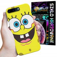ETUI CASE DO IPHONE 7 8 PLUS - SPONGEBOB BAJKI GRY WYBÓR PLECKI + SZKŁO