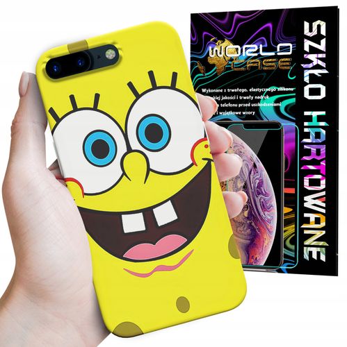 ETUI CASE DO IPHONE 7 8 PLUS - SPONGEBOB BAJKI GRY WYBÓR PLECKI + SZKŁO na Arena.pl