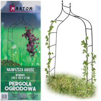 PERG-N6078 PERGOLA OGRODOWA ŁUK METALOWA ŁUKOWA NA RÓŻE KWIATY PNĄCZA 240cm