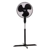 WENTYLATOR STOJĄCY WIATRAK PODŁOGOWY CICHY CZARNY 40CM 45W