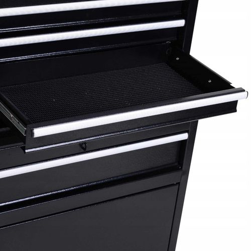wózek narzędziowy 5 szuflad 52,5 x 28 x 104,5 cm - czarny na Arena.pl
