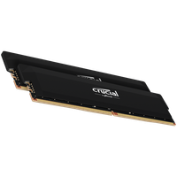 crucial pro oc 64gb (2x32gb) ddr5-6400 udimm cl40 black