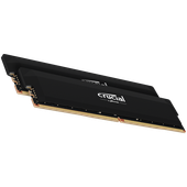 crucial pro oc 64gb (2x32gb) ddr5-6400 udimm cl40 black