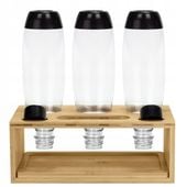 OCIEKACZ SPINEL SODA STOJAK BAMBUSOWY NA TRZY BUTELKI DO SATURATORA