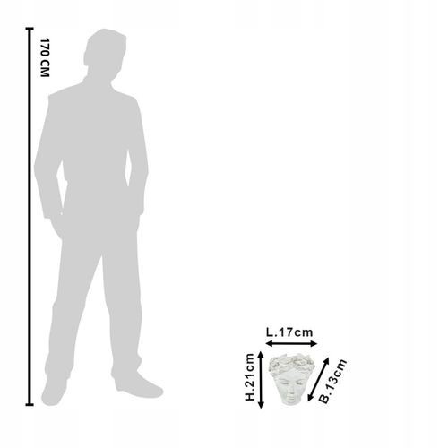 Clayre & Eef Osłonka 21 x 17 cm beton na Arena.pl