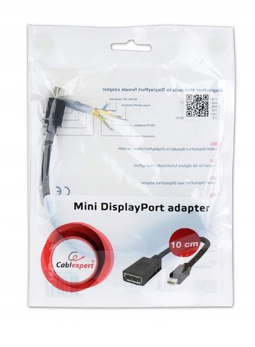 Adapter mini DisplayPort-DisplayPort Biały Gembird na Arena.pl