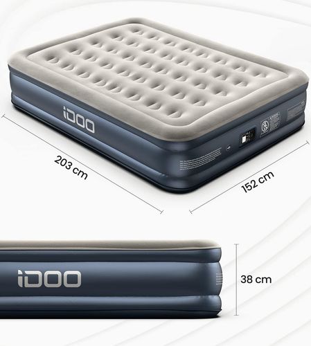 Łóżko dmuchane iDOO King size I-C-020, 203x152x38 cm, z pompką, Po naprawie na Arena.pl