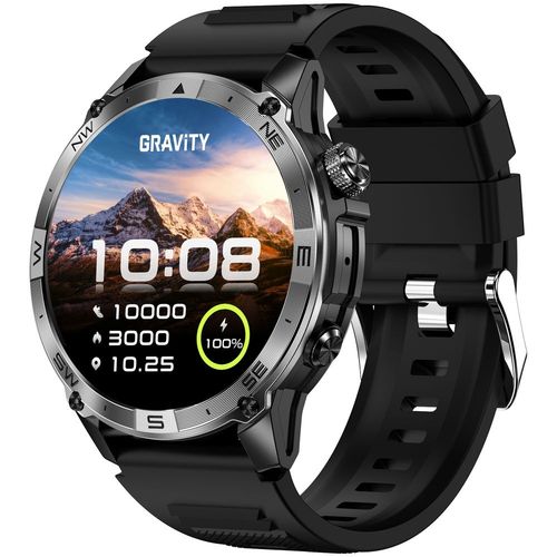 smartwatch gravity czarny pasek + bransoleta gt46-1 na Arena.pl