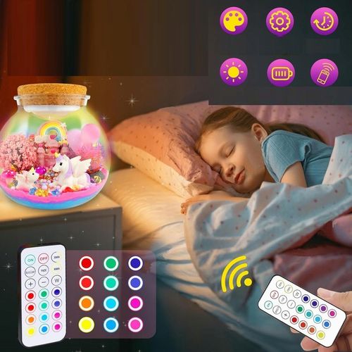 Zestaw Kreatywny Magiczne Terrarium Jednorożca DIY z Podświetleniem LED na Arena.pl