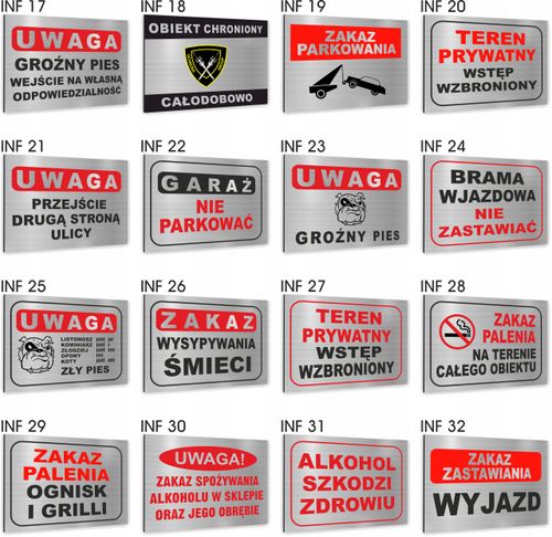 Tabliczka Znak BHP TEREN PRYWATNY na Arena.pl